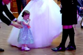 Children on the dance floor safty first