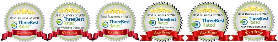Since 2016, yourweddingdance.ca has been rated one of the three best in Toronto
